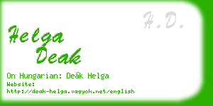 helga deak business card
